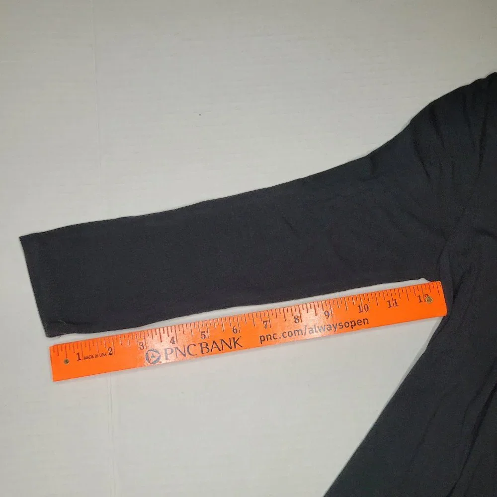 Thyme & Honey Women's Shift Dress Black XS Crew Neck 3/4 Sleeve Wednesday Gothic - Picture 8 of 10